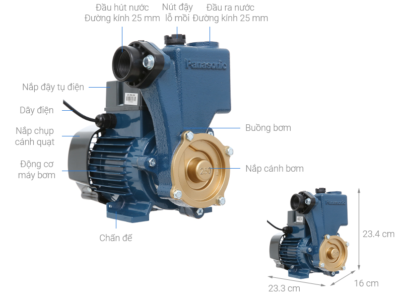 [HCM]Máy bơm đẩy cao Panasonic GP-250JXK ( GP250)
