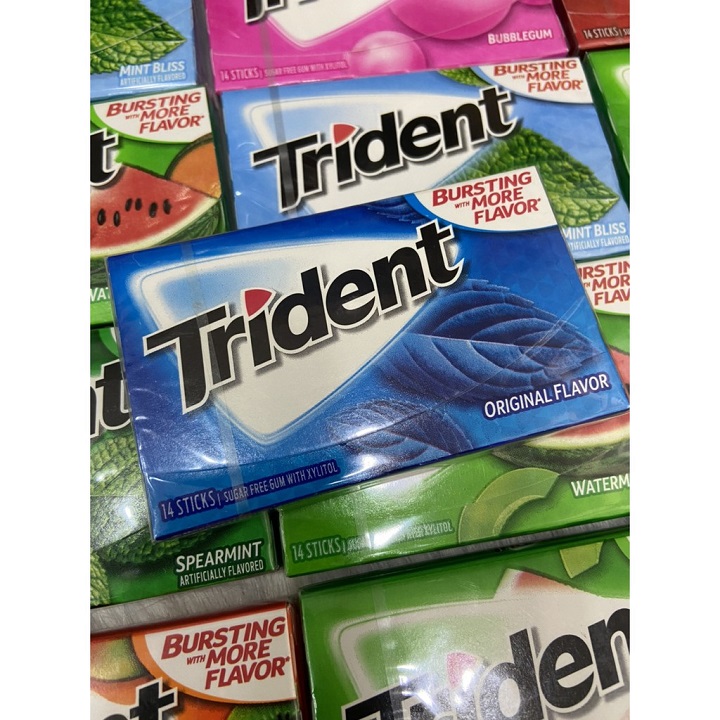 Kẹo singum Trident hộp 14 tép hàng Mỹ