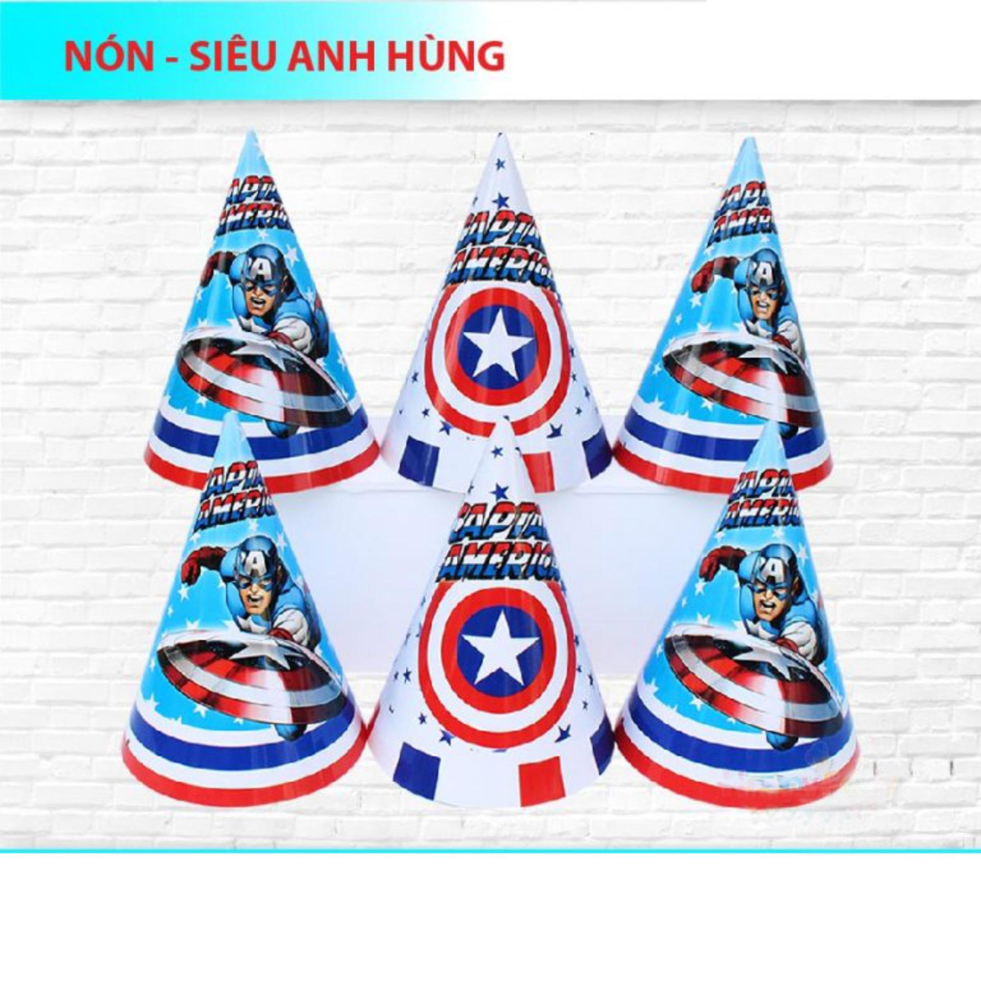 set 6 mũ sinh nhật giấy- Nón Sinh Nhật giá rẻ