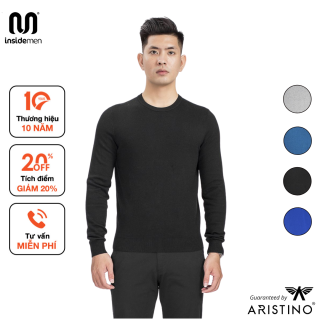 Áo len dài tay nam Aristino AWO005W8 dáng Regular chất liệu len Acrylic nhẹ, ấm, hạn chế xù lông, co giãn, đàn hồi và giữ định hình tốt thumbnail