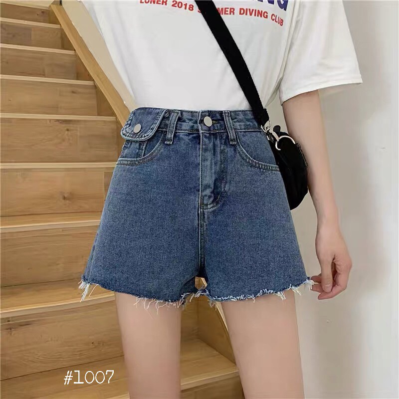 [HCM]QUẦN SHORT JEAN LƯNG CAO SIÊU CÁ TÍNH-JT39