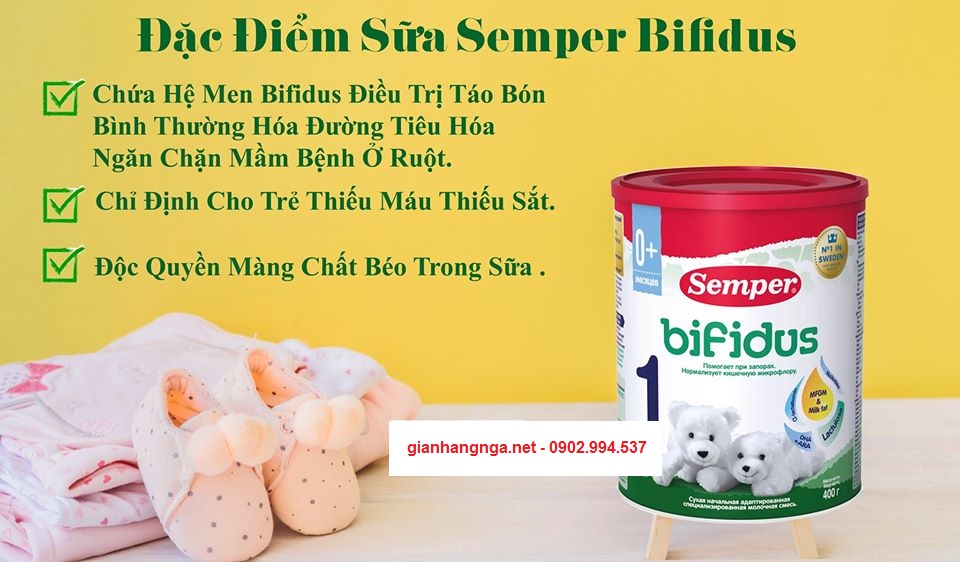 SỮA Semper Bifidus của Nga HỘP 400GR SỐ 2