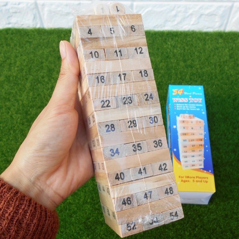 Đồ chơi rút gỗ loại to 48 thanh