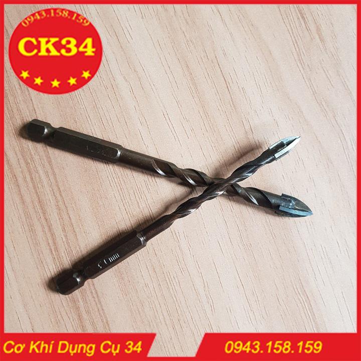 Mũi khoan gạch men, kính thủy tinh, đá granit... phi 6 và 8