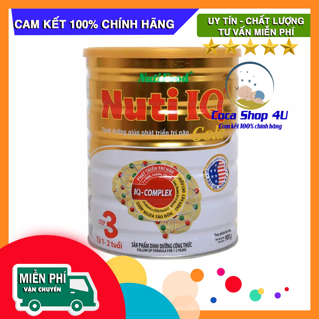 Sữa Bột NutiFood Nuti IQ Gold 3 900g (1 - 2 Tuổi)