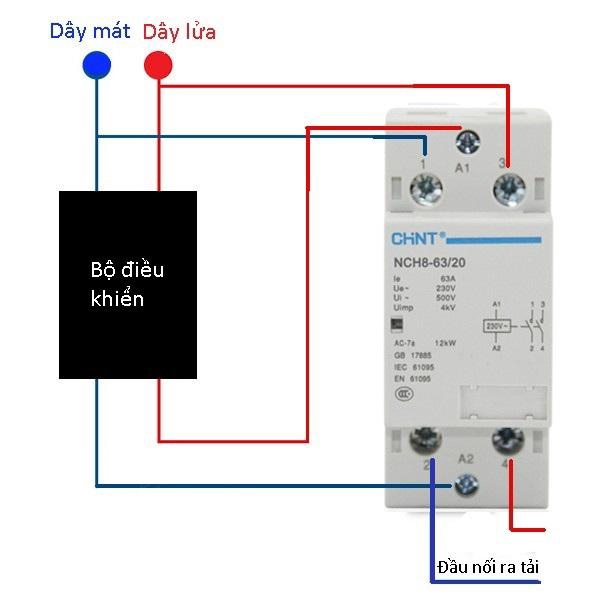 Khởi động từ 1 pha CHINT NCH8 63A
