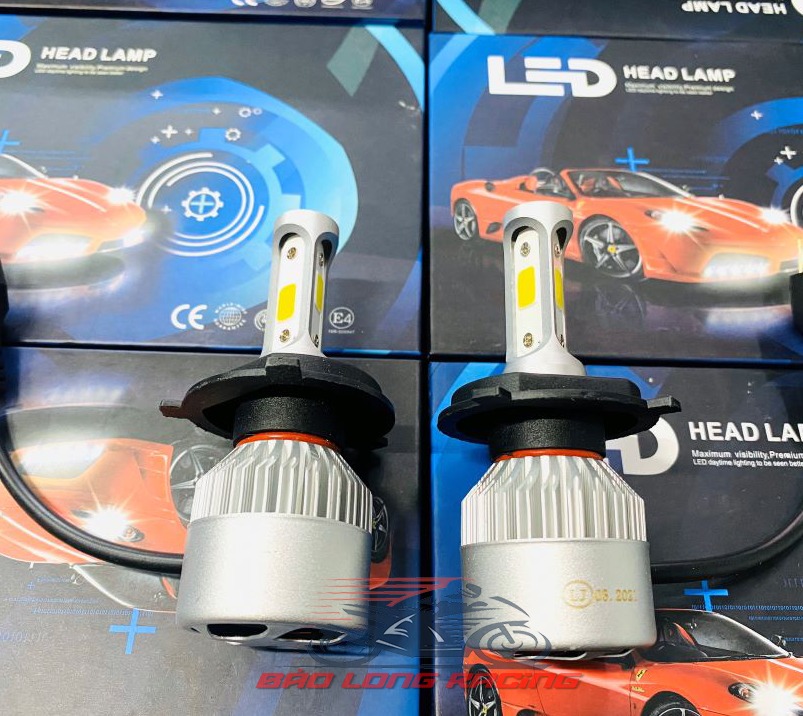 Cặp đèn Led X7 3 tim gắn xe máy Sirius,Exciter,Wave,Dream....Siêu Sáng