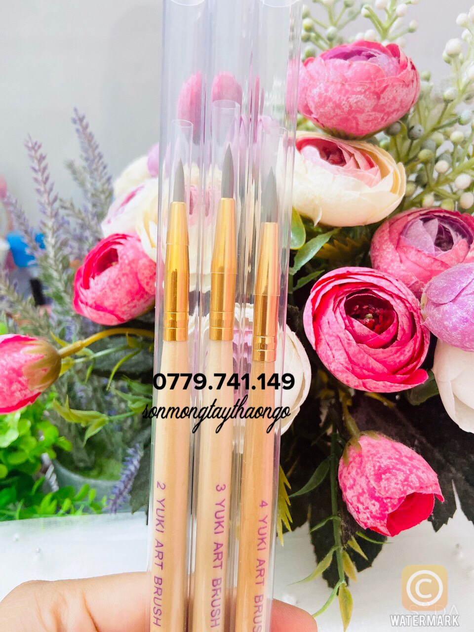 Cọ Đắp Bột Móng, Nặn Hoa Yuki Số 2,3,4 dành cho Nail