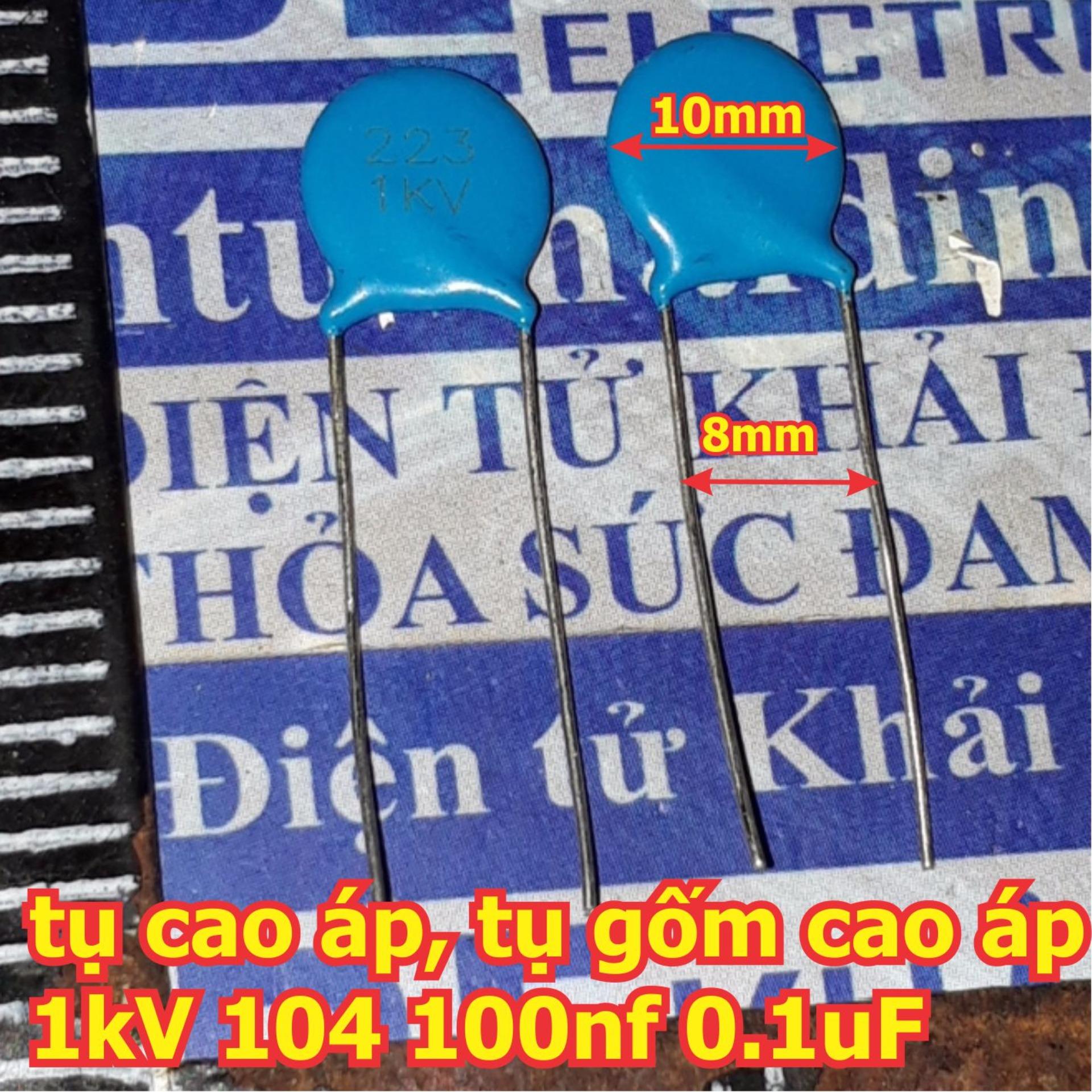 20 con tụ cao áp, tụ gốm cao áp, tụ xanh dương 1kv 1000v 223 22nf 0.022uf kde5979