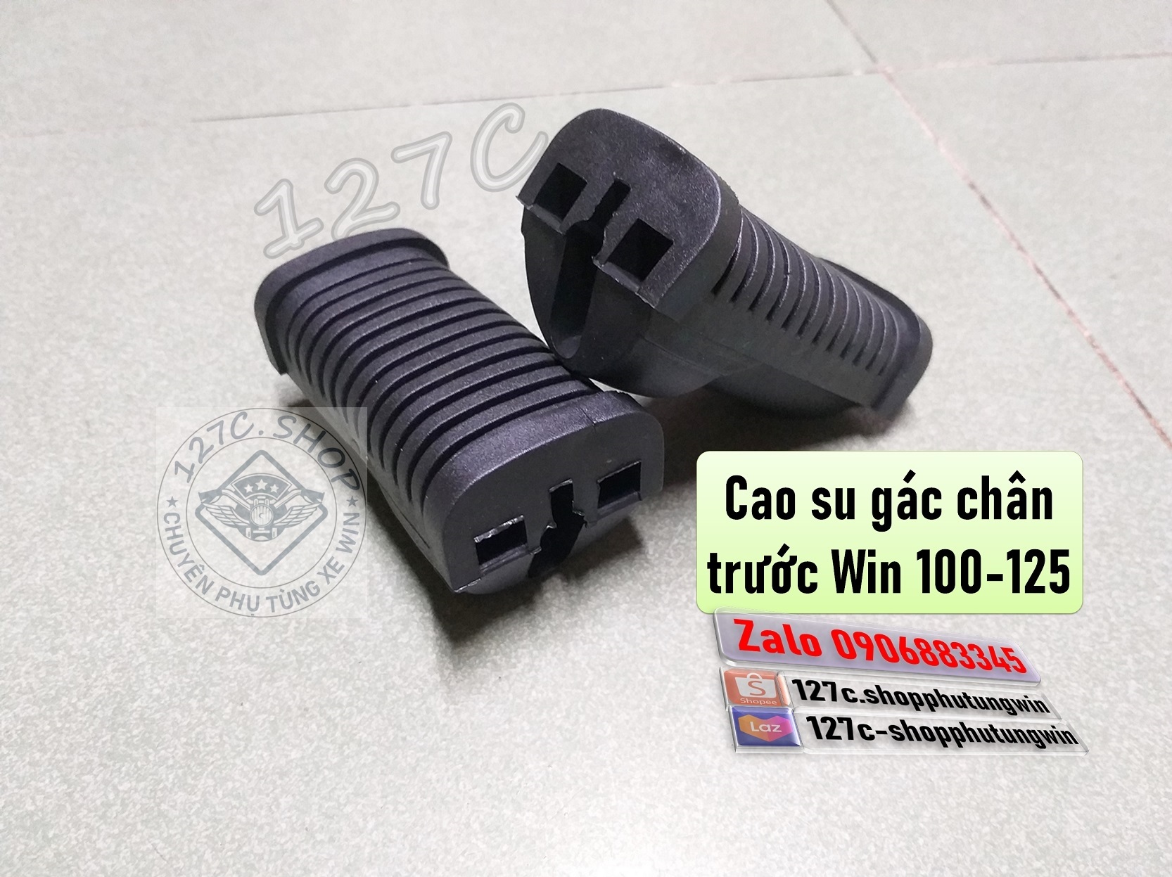 [HCM] Cặp cao su gác chân trước Win 100/ 125cc