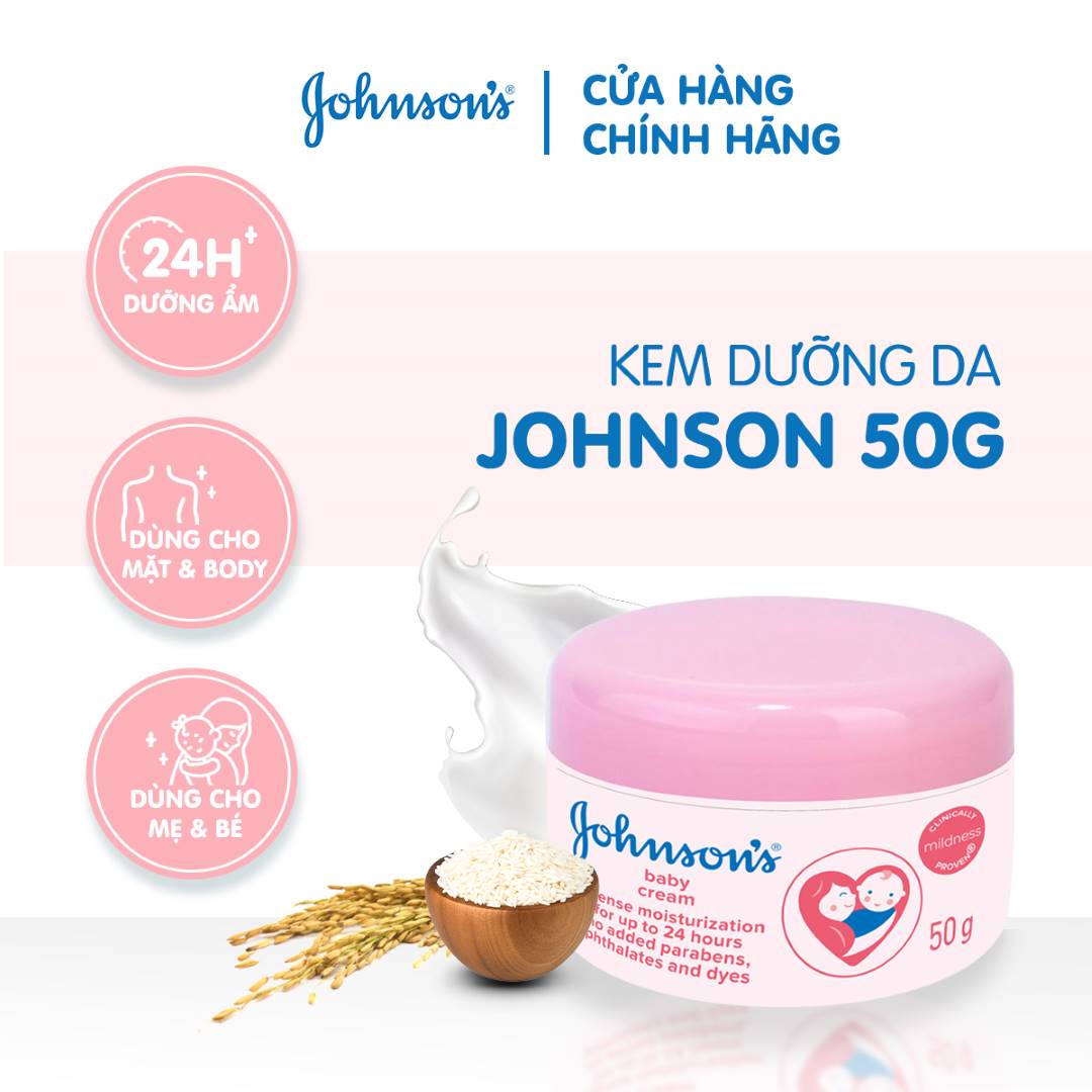 Kem Dưỡng Da Johnsons Baby Cream 50ml