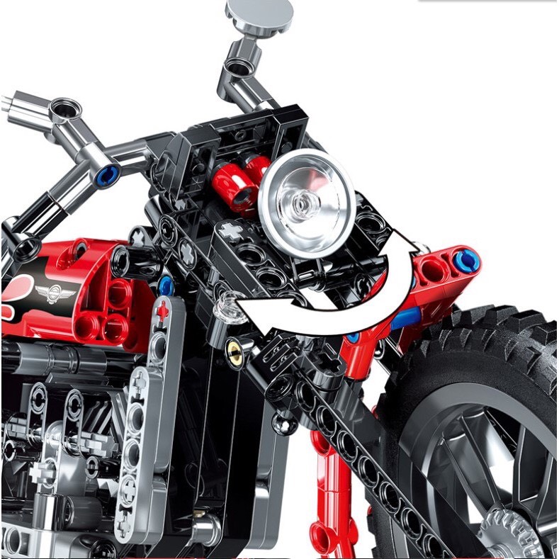[HCM]LEGO Xe Máy Phân Khối Lớn Lắp Ráp Harley Davidson QL0142