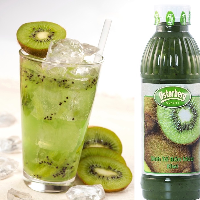 Sinh tố kiwi Osterberg chai 1 lít.