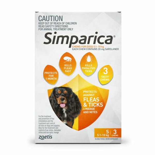 Simparica trị ngoại ký sinh trùng cho chó