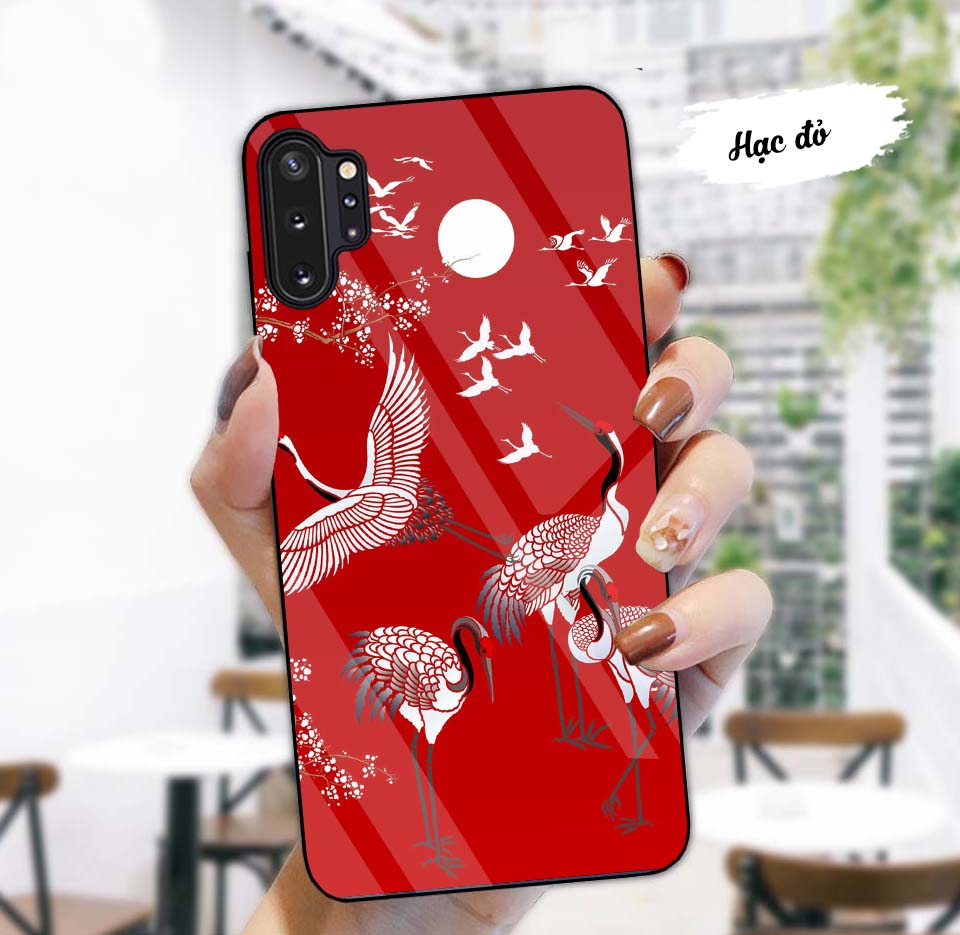 Ốp samsung galaxy note 10, note 10 plus, note 10 lite lưng kính cường lực sang trọng, sáng bóng