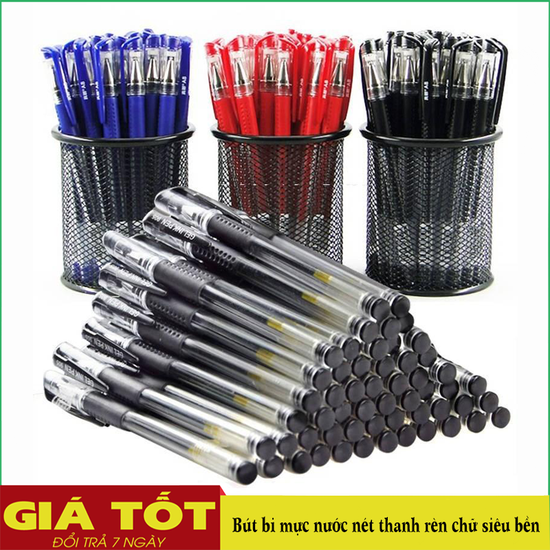 Bộ 10 Bút bi mực nước, bút bi cao cấp nhiều màu - Bộ 10 Bút Bi Nước Siêu Bền, bút mực nước, rèn chữ đẹp (Chọn phân loại màu)