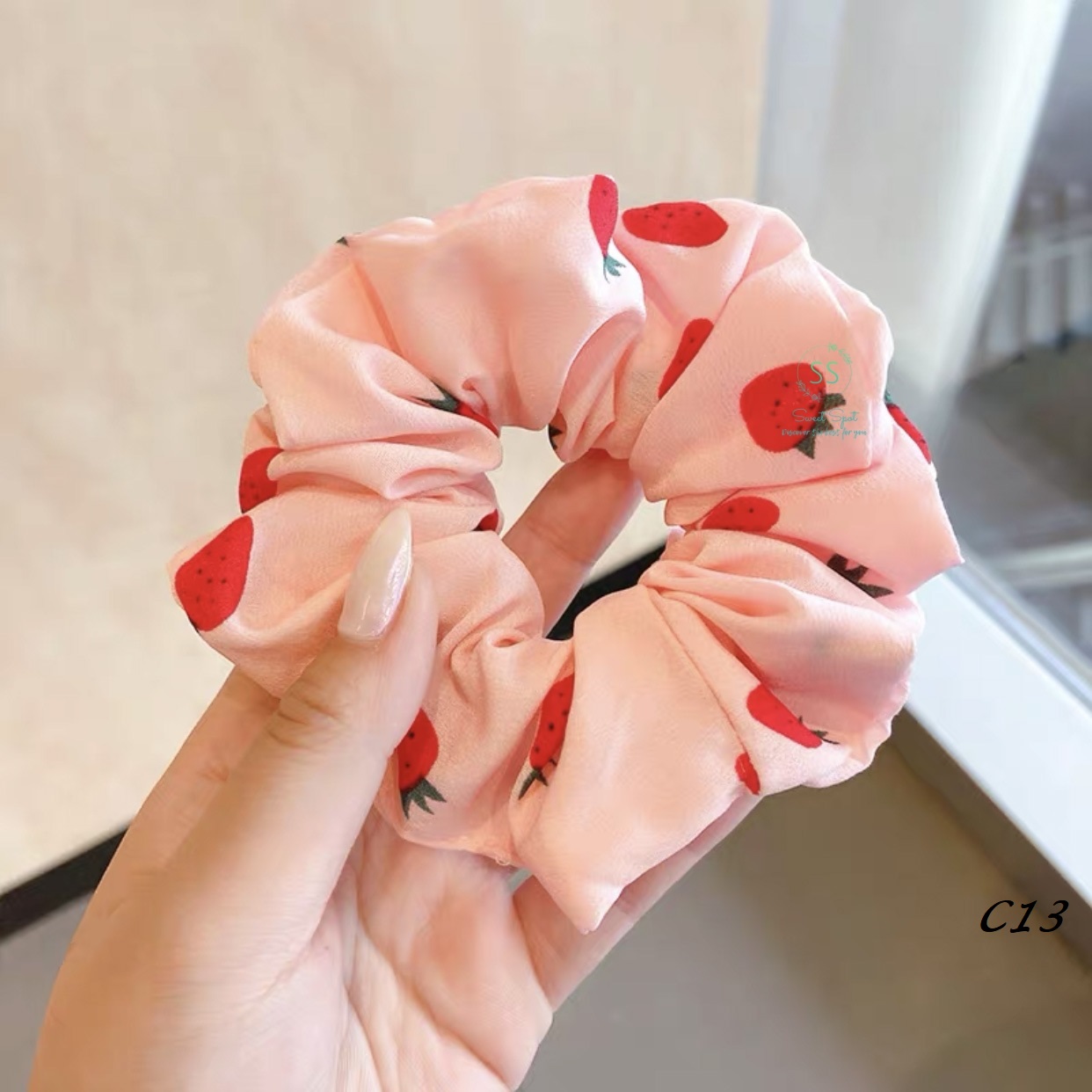 Dây cột tóc, vòng cột tóc, dây thun buộc tóc Retro trái cây siêu dễ thương