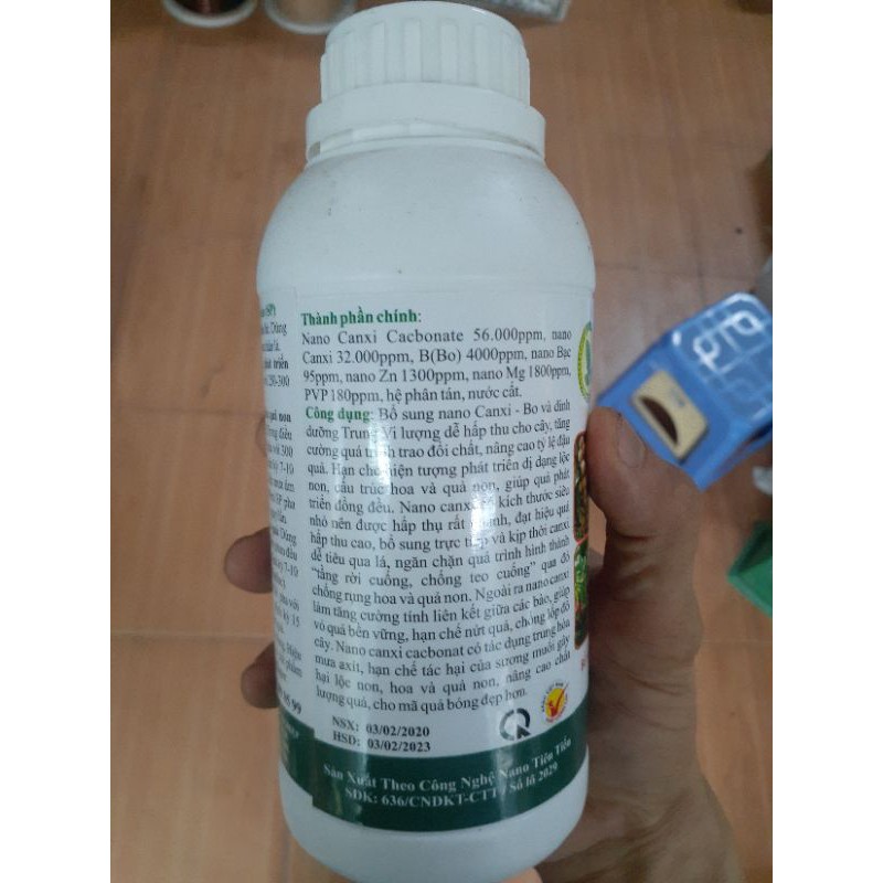 Chế phẩm Nano Canxi Super chai 500ml