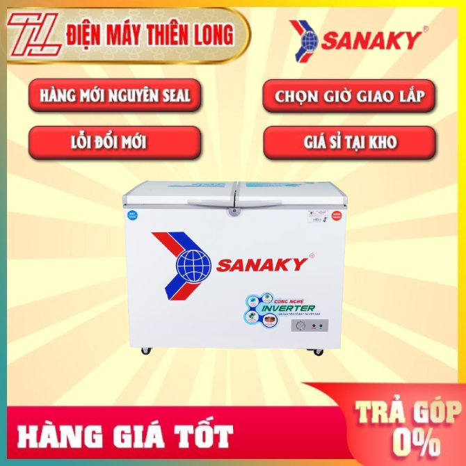 Tủ đông sanaky 2 ngăn vh-2899w3 - trả góp 0% - giao toàn quốc - ngoài hcm tính phí
