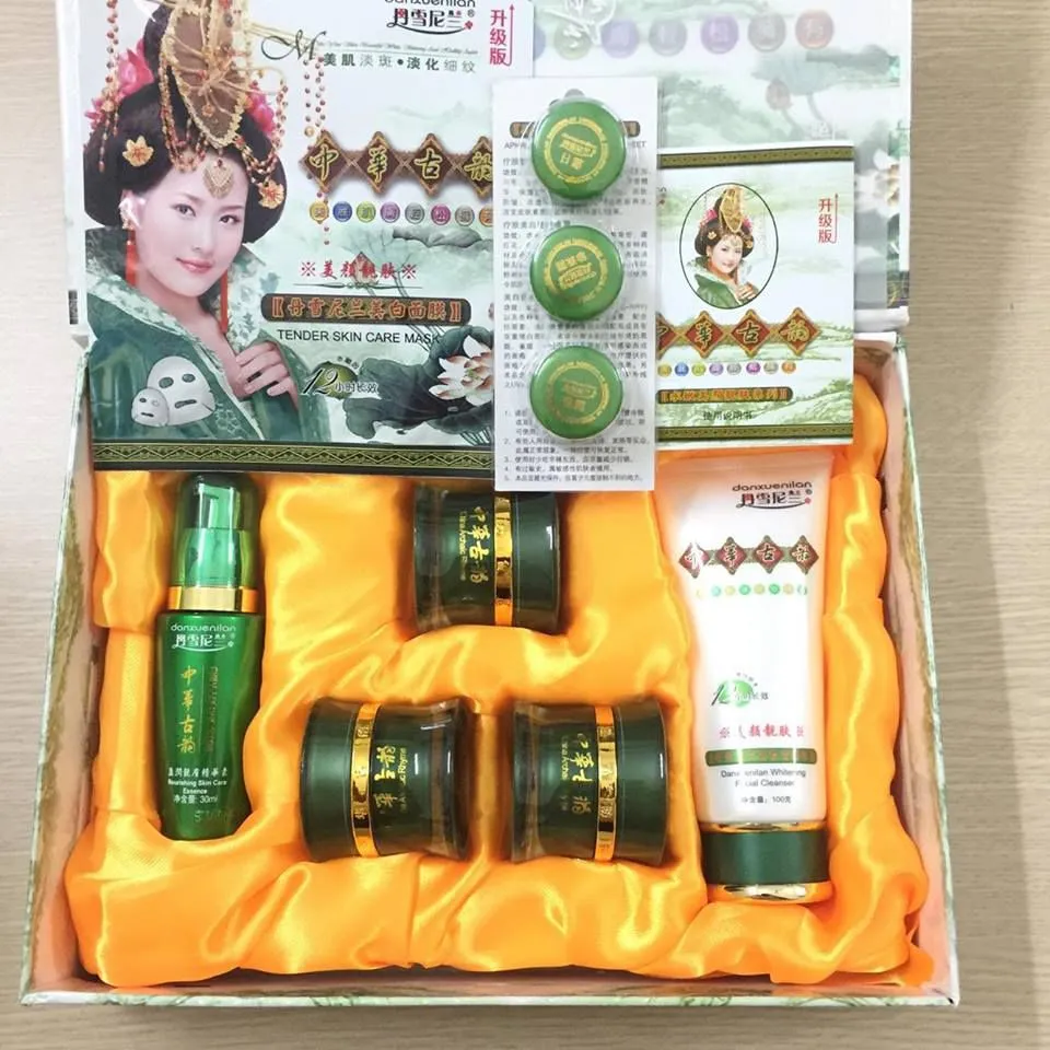 [HCM]Bộ mỹ phẩm Hoàng Cung Xanh cao cấp 5 in 1 bộ 5 sản phẩm Hoàng cung xanh hộp 5 sản phẩm Hoàng cung xanh