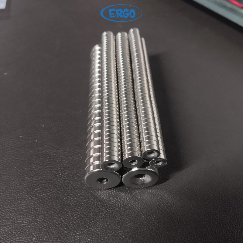 Nam châm đất hiếm có lỗ nhiều kích thước lực từ mạnh