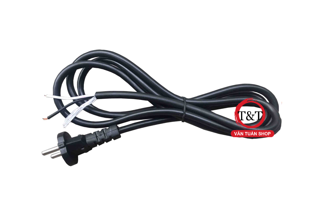 [HCM]Dây nguồn 3m phích thẳng đen, tiết diện 2x0,75
