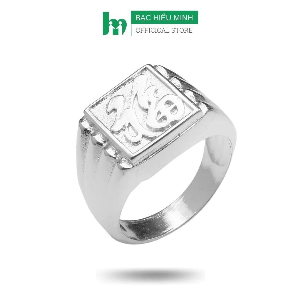 Nhẫn nam Bạc Chuẩn  925 Bạc Hiểu Minh na377