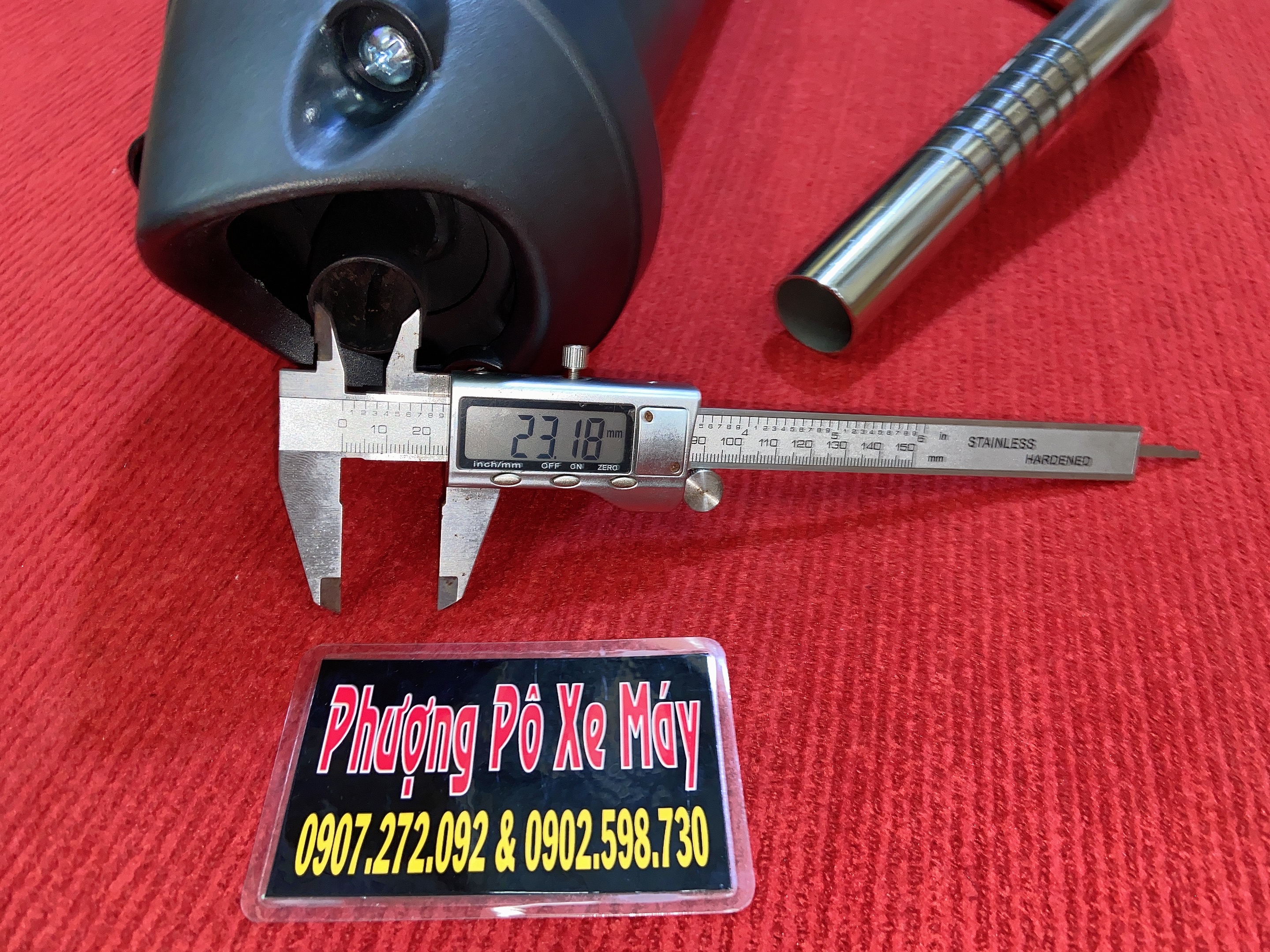 Pô tăng móc ấm kèm cổ dành cho exciter 155 và xe khác nhắn tin