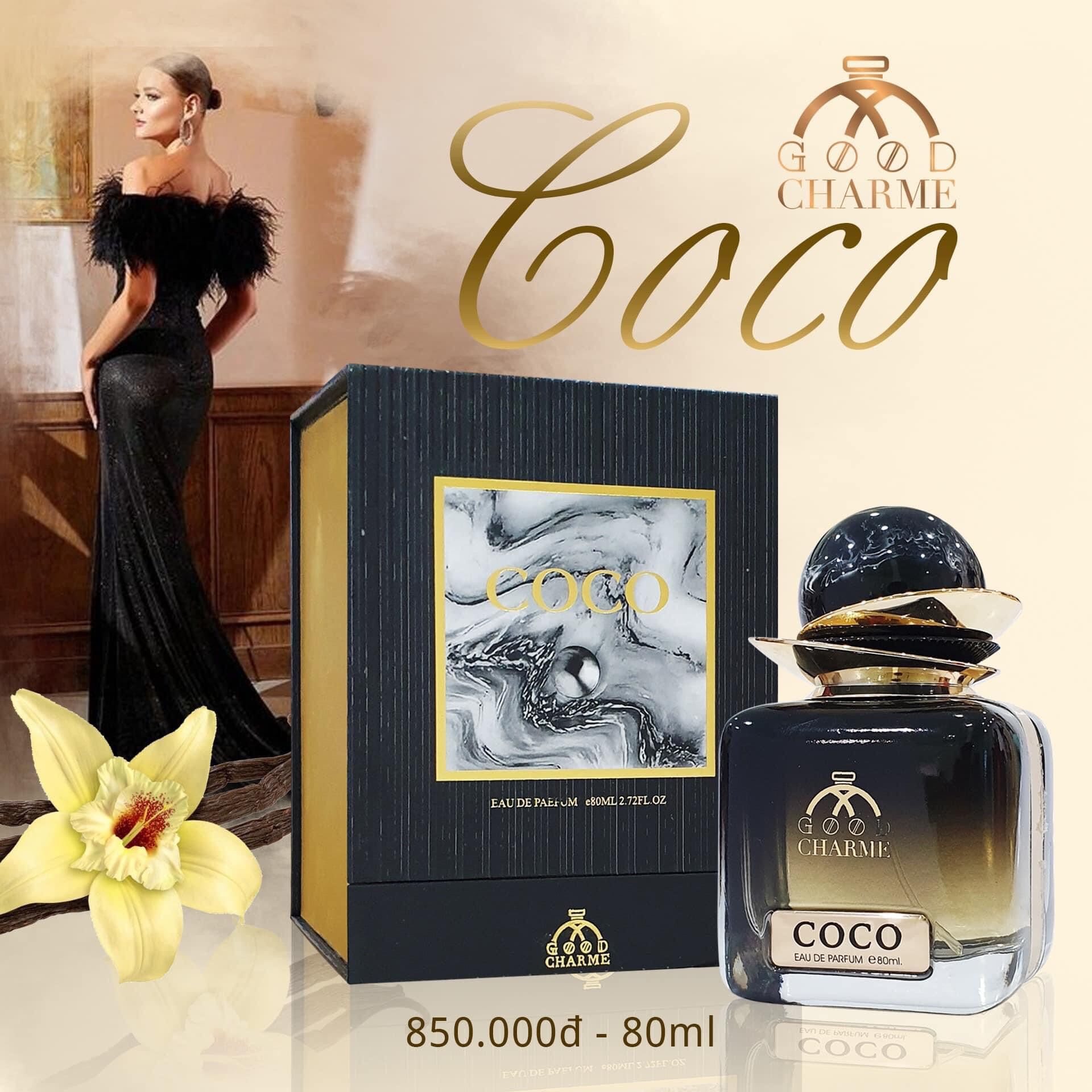 Nước hoa coco đen 80ml - coco10ml cty - coco 25ml