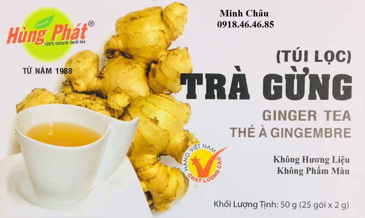 [HCM]Trà gừng Hùng Phát túi lọc