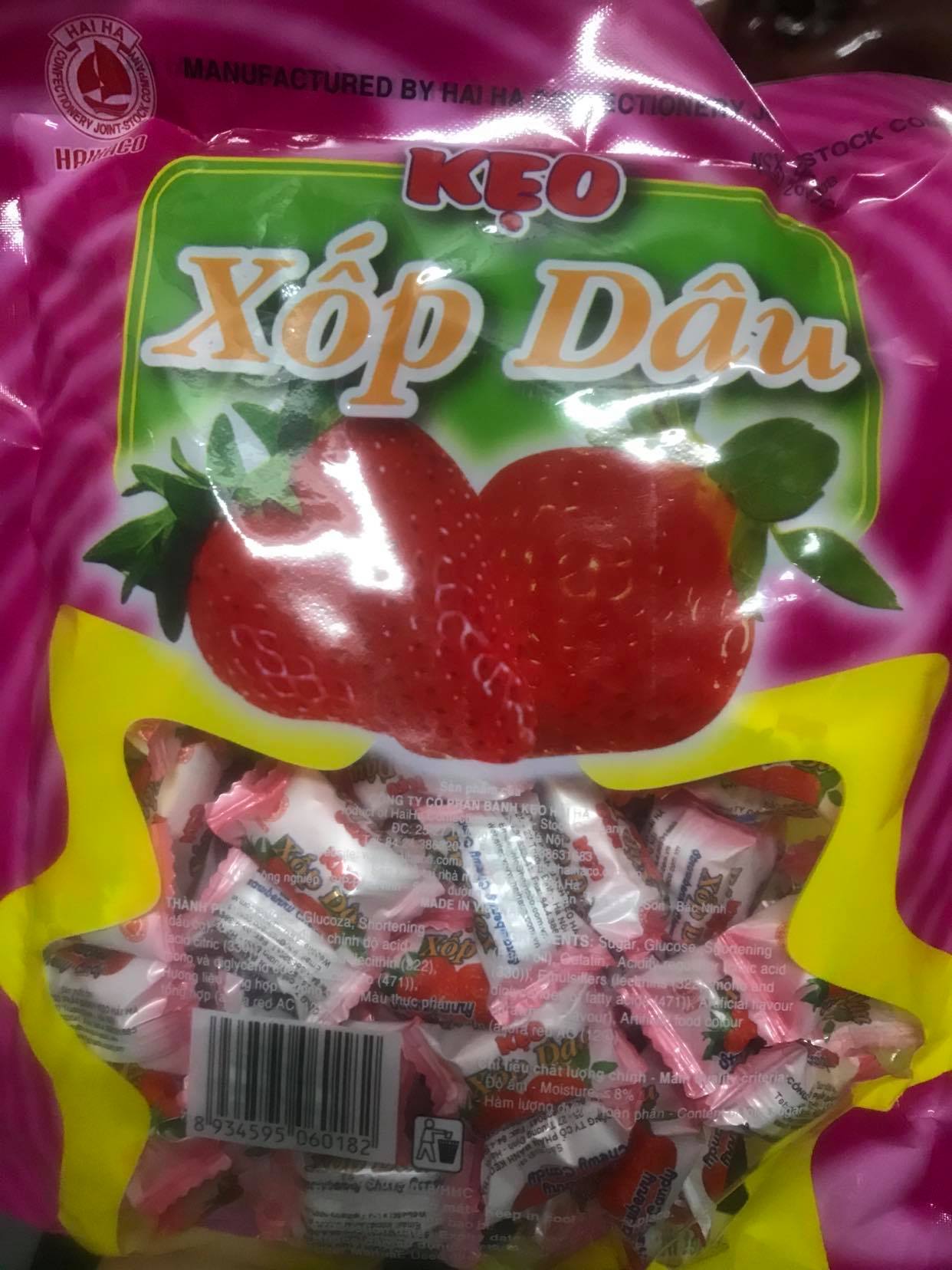 Kẹo Xốp Dâu Hải Hà Gói 300g