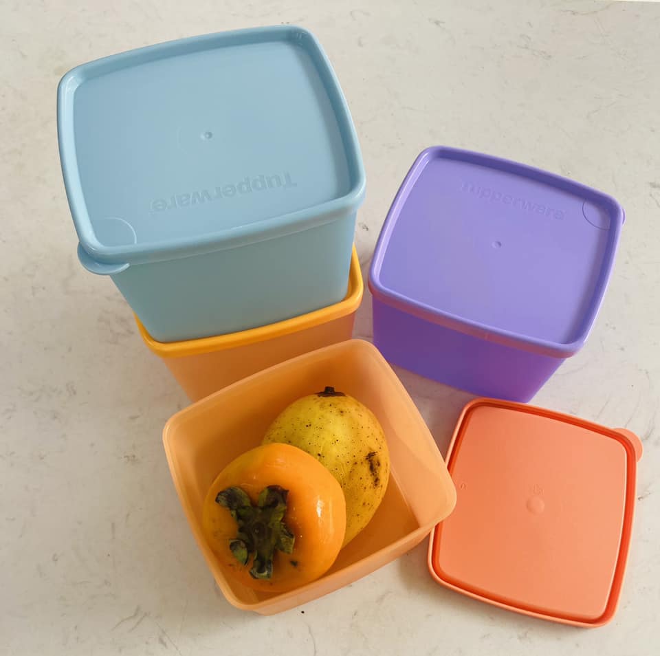 Bộ Hộp Medium Square Round 850ml (4 Hộp) - Tupperware
