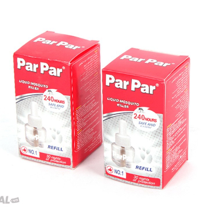 10 Lọ tinh dầu đuổi muỗi Parpar 240h 40ml