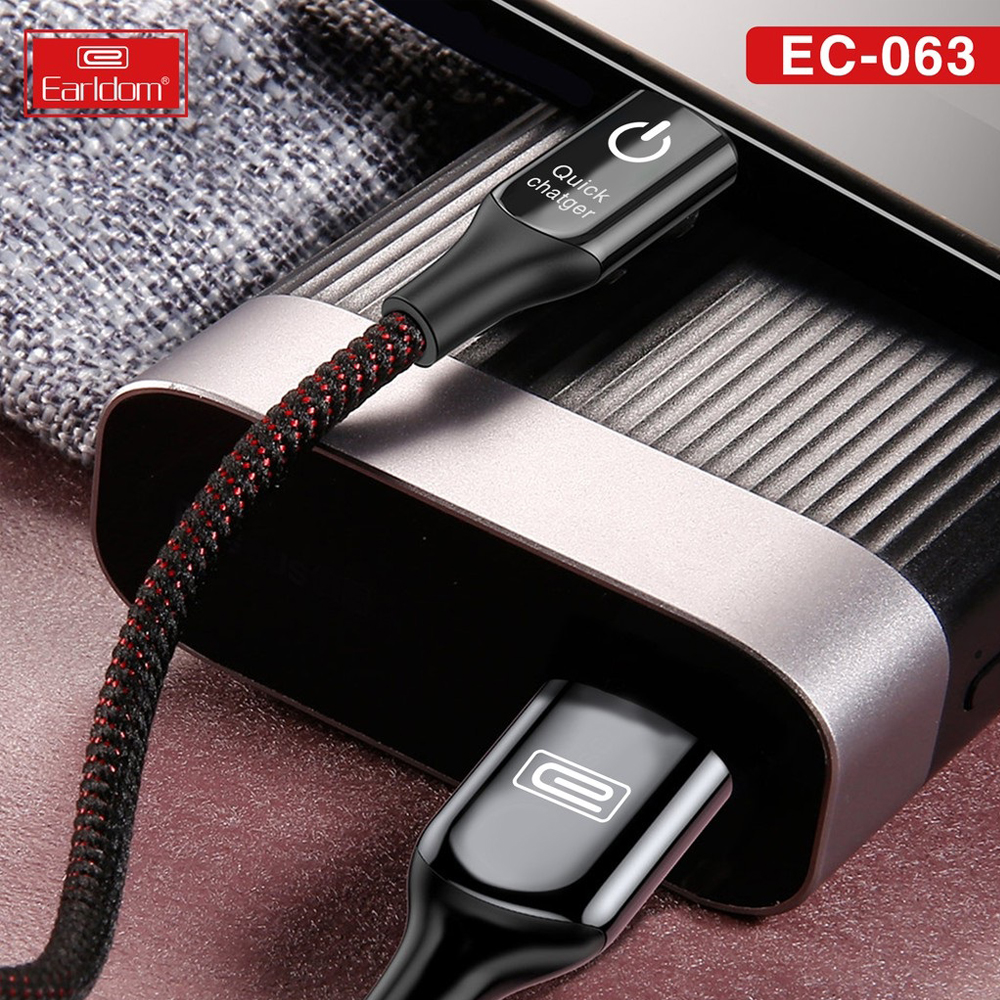 Cáp sạc tự ngắt dành cho iPhone cổng Lightning Earldom EC-063i