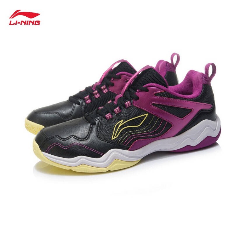 Giày cầu lông Lining mẫu mới dành cho nam AYTR013-2 đế kếp chống lật cổ chân màu đen tím