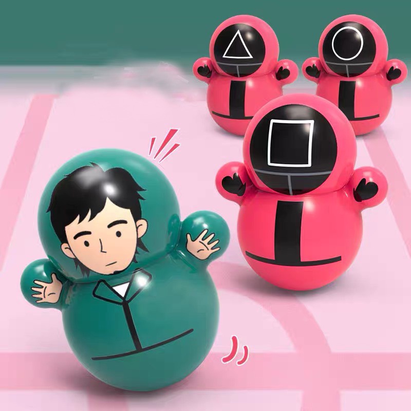 Lật đật Squid Game, đồ chơi lật đật mini cho bé siêu dễ thương đáng yêu Master Kids