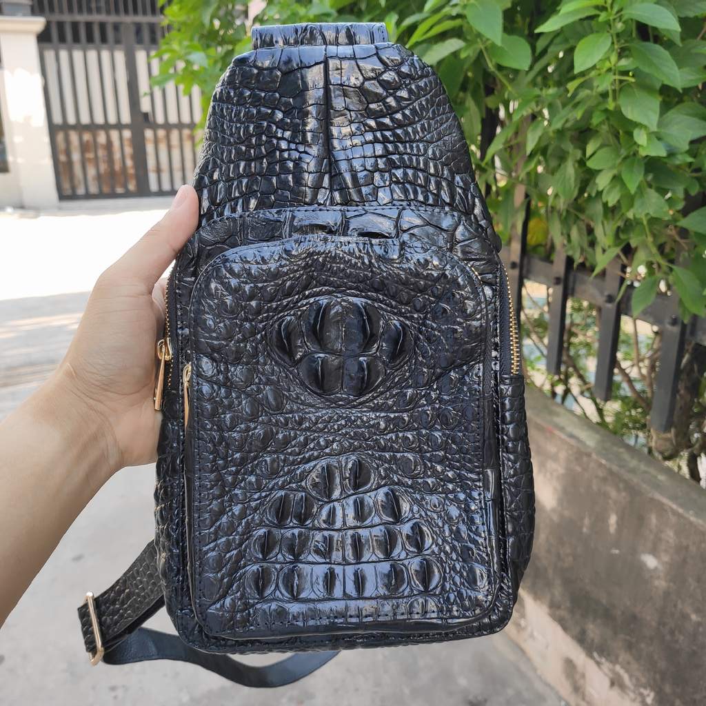 [FREE SHIP] Túi nam đeo ngực [GÙ CÁ SẤU ĐẲNG CẤP ĐÍCH THỰC]