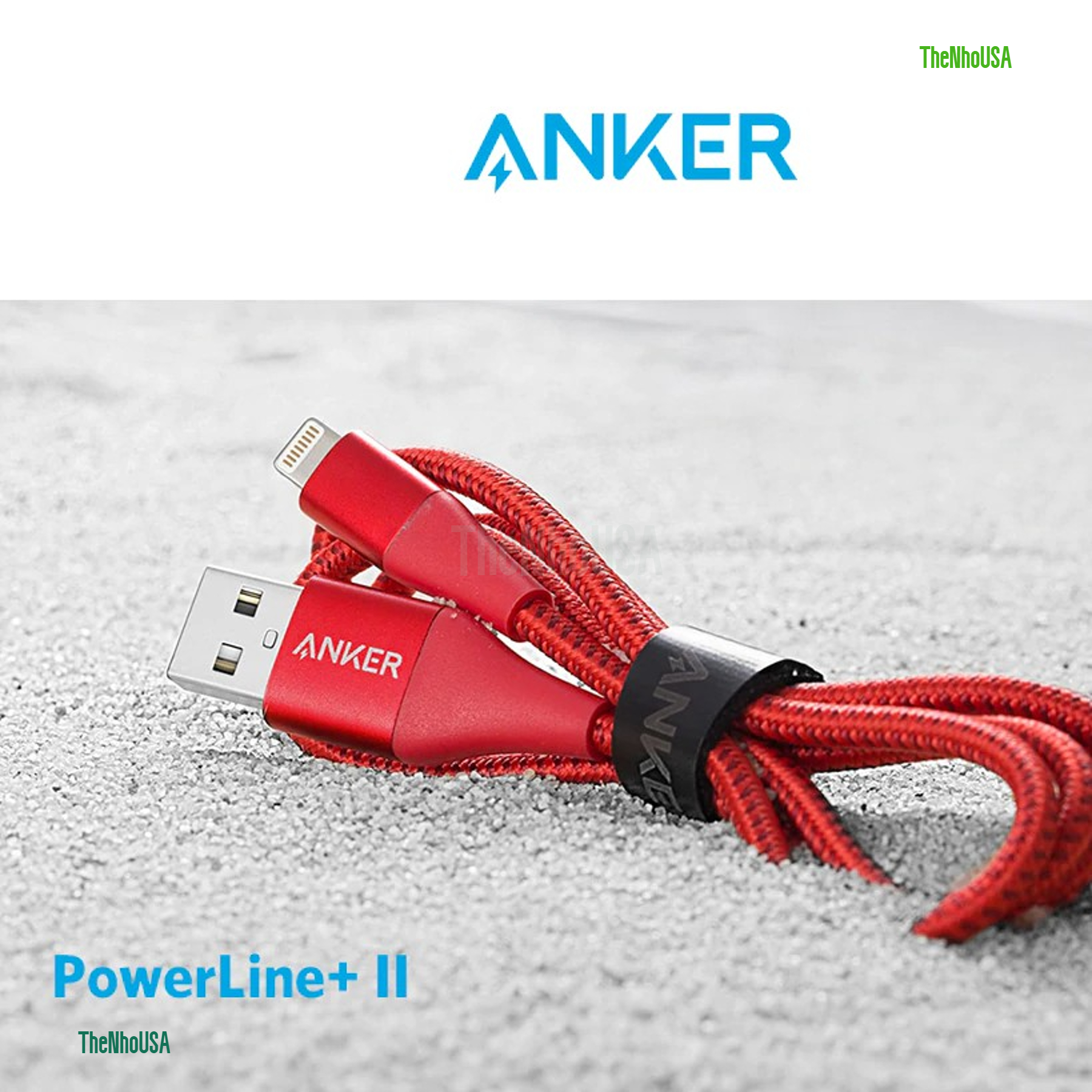 Cáp sạc nhanh Anker Powerline + II USB to Lightning – A8453 [BH 12T]