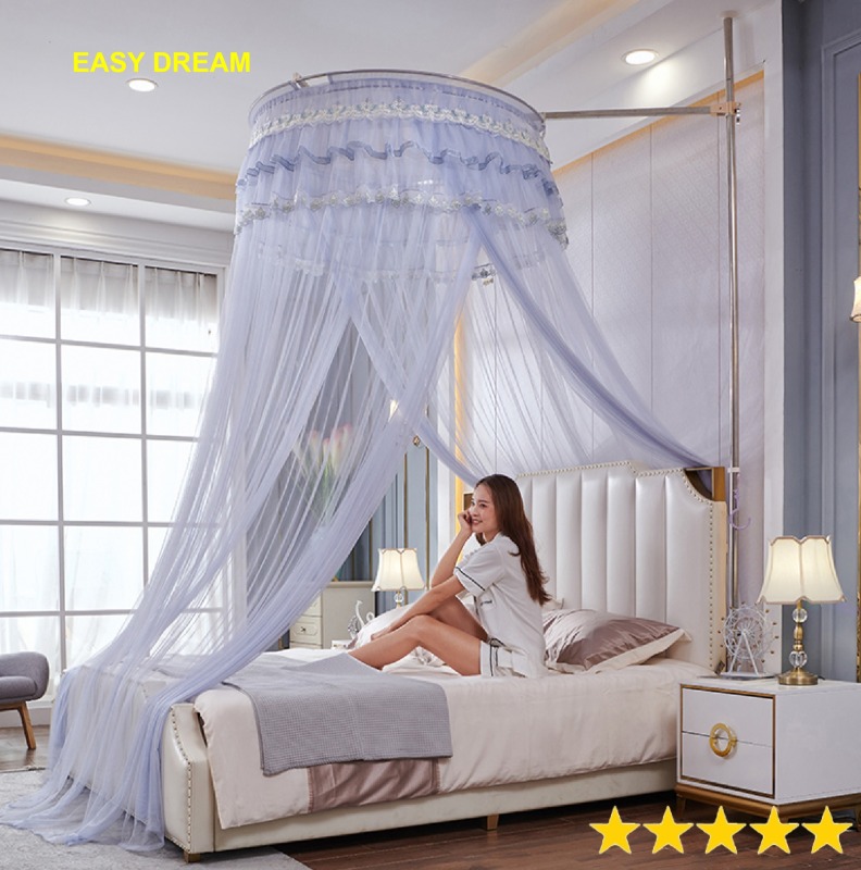 Easy Dream Màn { mùng } công chúa đa năng không khoan tường chống muỗi côn trùng Màn cưới - Qùa tặng -Tân Gia -Trang Trí -Phòng ngủ Mosquito Net khách sạn resort