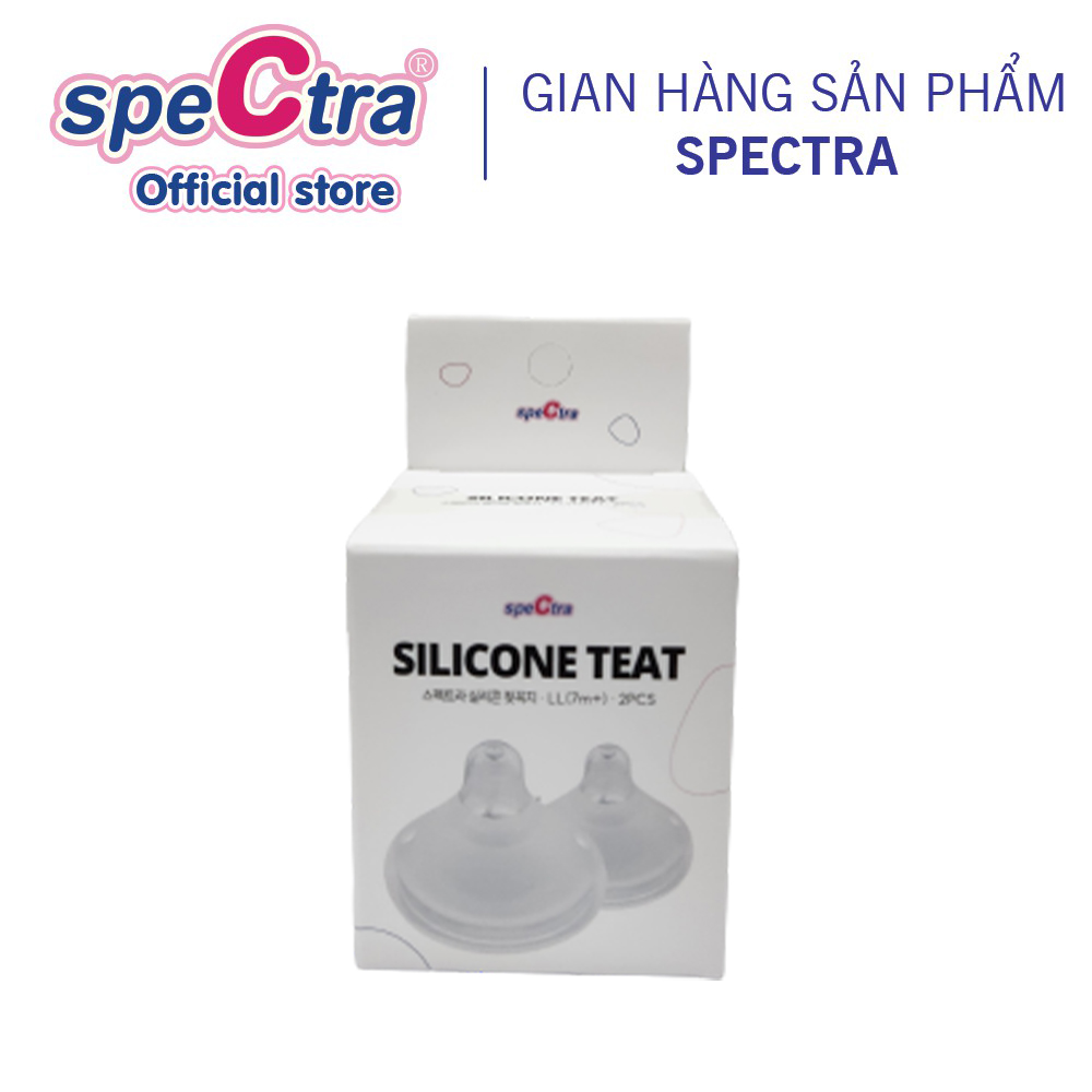 Núm Ti Cổ Rộng Spectra - Lỗ Khí Kép Chống Đầy Hơi, Hàng Chính Hãng (02 Chiếc/ Set)