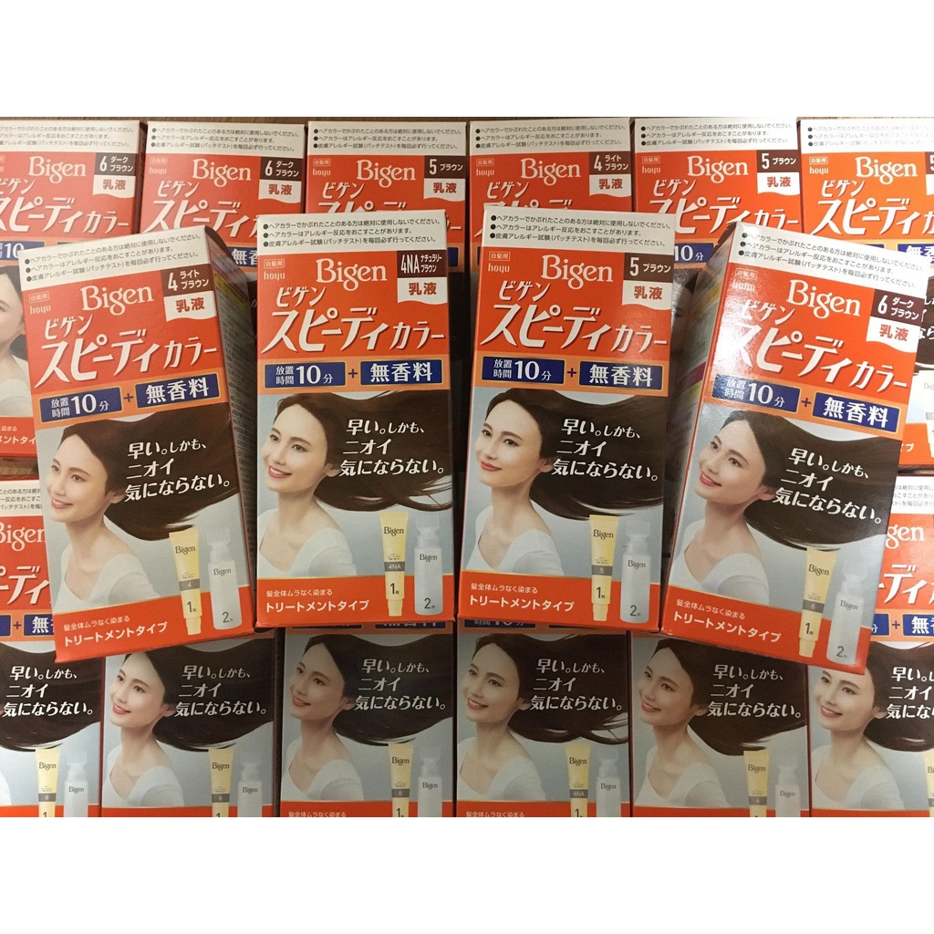 Thuốc nhuộm tóc thảo dược Bigen top 1 Nhật Bản ( nhuộm tóc phủ bạc )