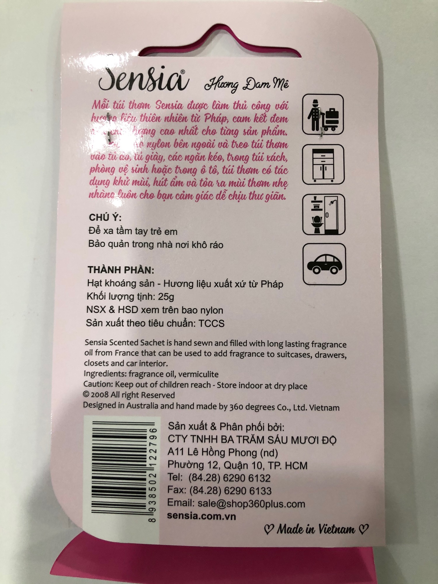 Túi thơm Hương Đam mê 25g