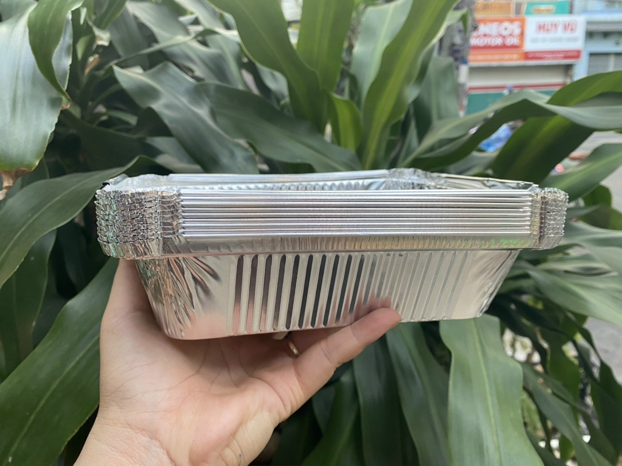 SET 10 Khay giấy bạc nướng hình chữ nhật
