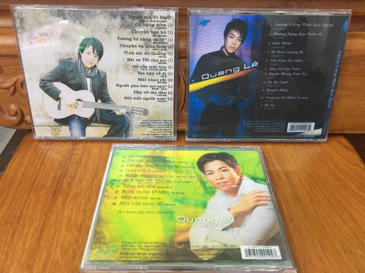 [MDCD] Bộ 3 Đĩa nhạc CD Quang Lê chọn lọc 1