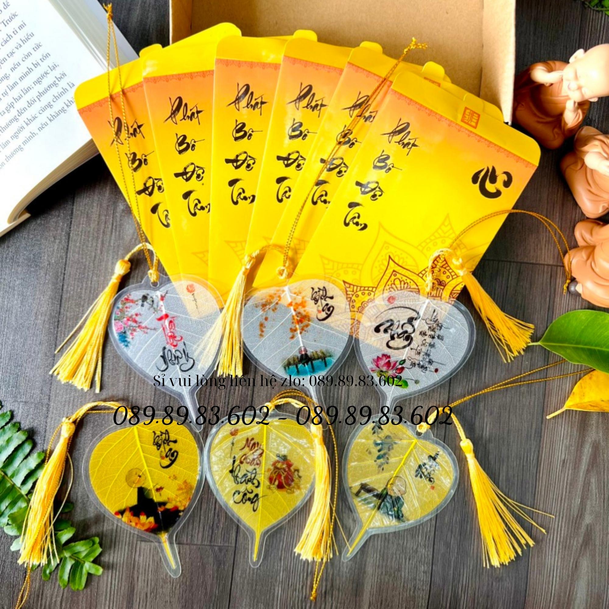 Lá Bồ Đề Thư Pháp chữ Vạn Sự Bình An (Cầu Bình An – Tài Lộc – May mắn, Ốp điện thoại, Hàng loại 1)_HCM