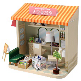 Mô hình giấy 3D tiệm làm tóc
