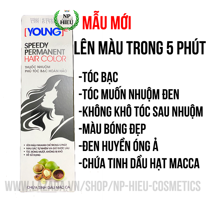 Sản phẩm thuốc nhuộm tóc đen được bán trên Lazada.vn sẽ giúp cho bạn có được mái tóc đen óng ả, mượt mà, như ý muốn. Chỉ cần thực hiện theo hướng dẫn, bạn sẽ nhanh chóng sở hữu được mái tóc đen đẹp hoàn hảo, giảm bớt tình trạng tóc khô xơ, chẻ ngọn và thâm đen.