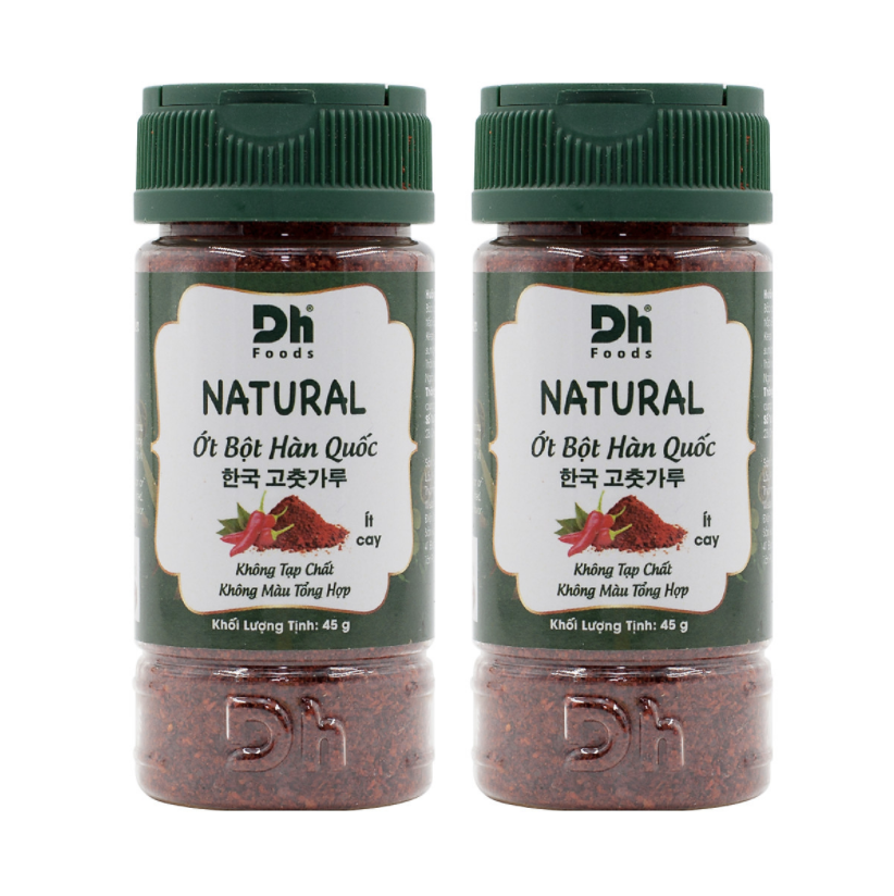 Combo 2 hũ Ớt Bột Hàn Quốc 45gr Dh Foods