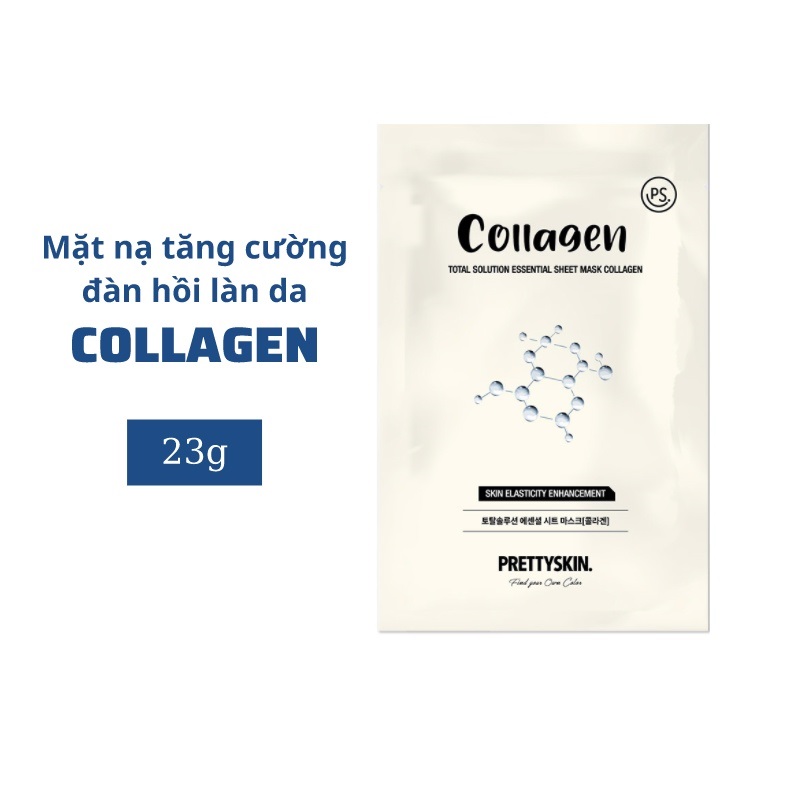 Lẻ Miếng Mặt Nạ tinh chất Pretty Skin Total Solution Essential Sheet Mask 23g