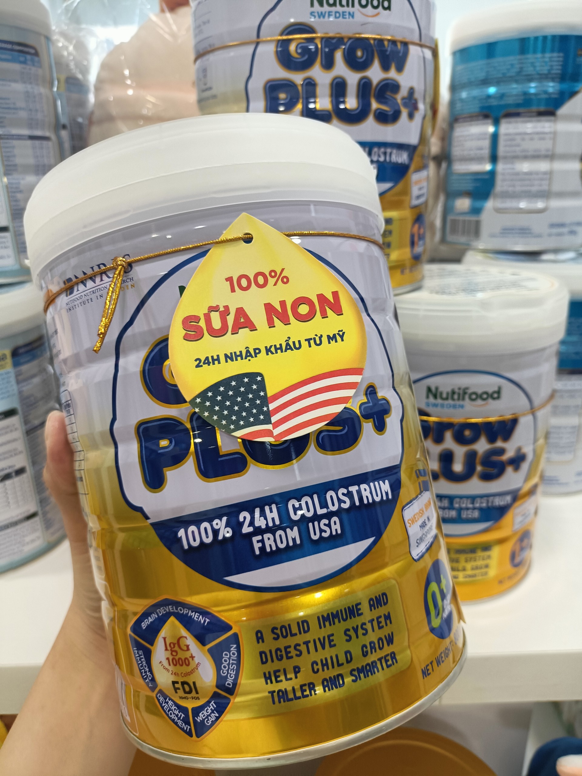 SỮA BỘT GROWPLUS+ SỮA NON ( VÀNG-SI ) 0-12 THÁNG